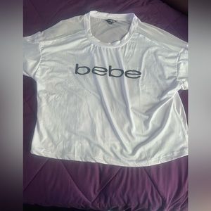 bebe crop tee